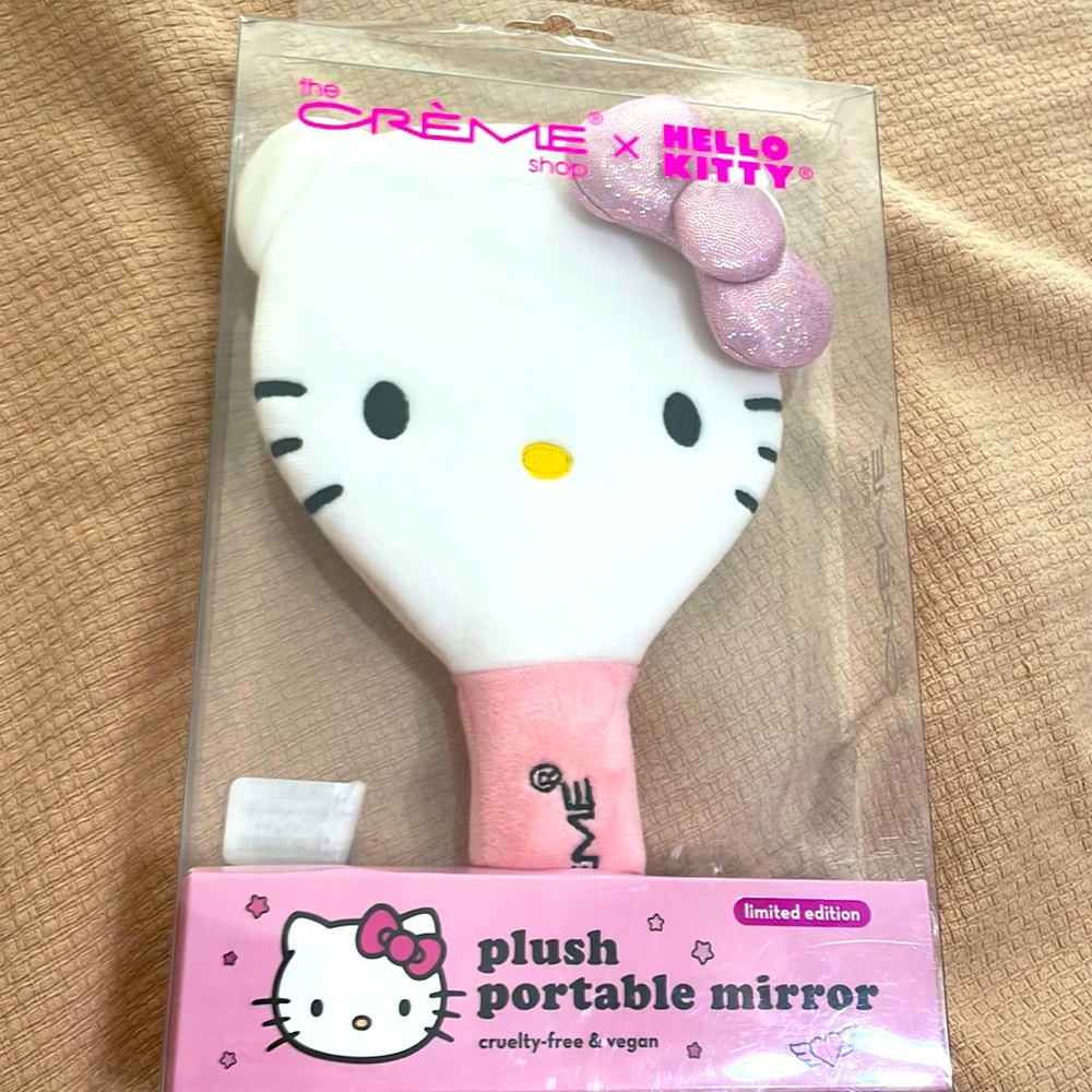The Crème Shop Limited Edition Plush Portable Mirror